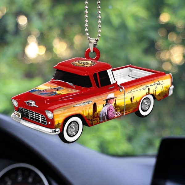 John Wayne Custom Shape 1-sided Acrylic Car Ornament - HOATT 7562