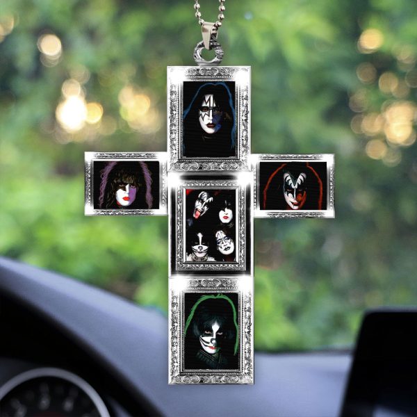 Kiss Band Custom Shape 2-sided Acrylic Car Ornament - HOATT 7496