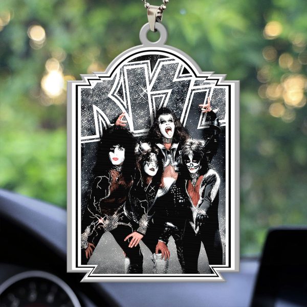 Kiss Band Music Custom Shape 2-sided Acrylic Car Ornament - HOATT 7665