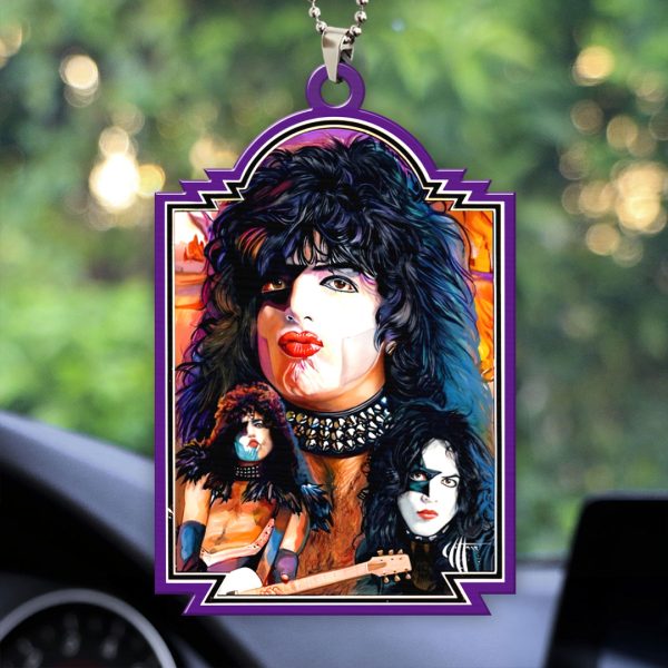 Kiss Band Music Custom Shape 2-sided Acrylic Car Ornament - HOATT 7666