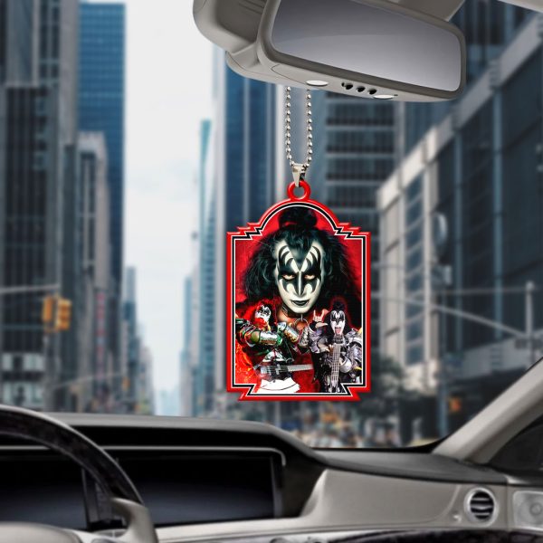 Kiss Band Music Custom Shape 2-sided Acrylic Car Ornament - HOATT 7667