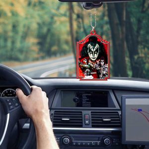 Kiss Band Music Custom Shape 2-sided Acrylic Car Ornament - HOATT 7667