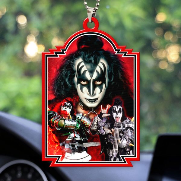 Kiss Band Music Custom Shape 2-sided Acrylic Car Ornament - HOATT 7667