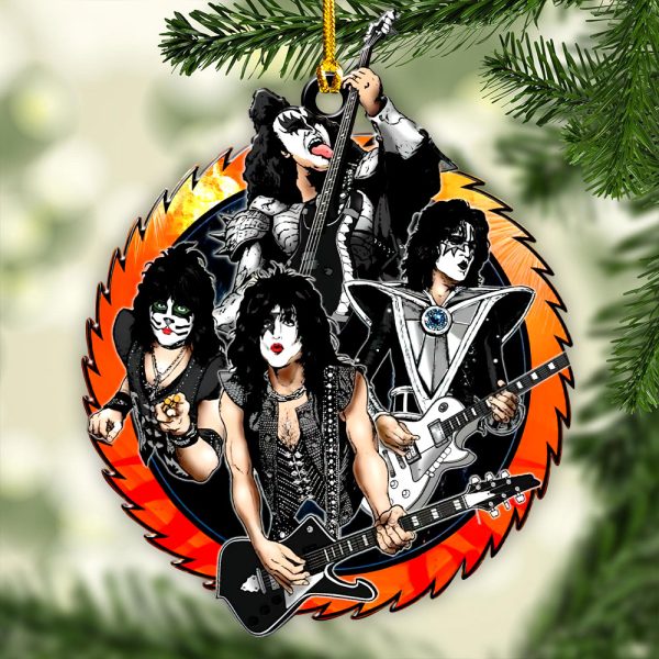 Kiss Band Custom Shape 2-sided Acrylic Ornament - HOATT 7394