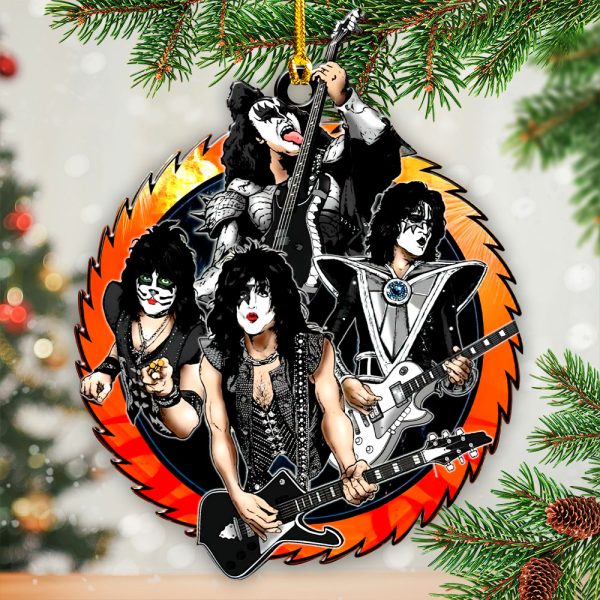 Kiss Band Custom Shape 2-sided Acrylic Ornament - HOATT 7394