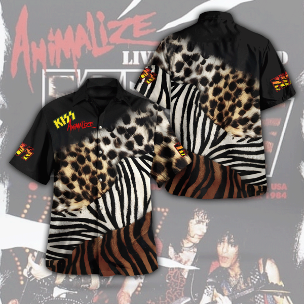 Kiss Band 3D Hawaiian Shirt - GNE 2394