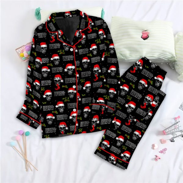 Kiss Band Button Down Pajamas Set – HOATT 7376