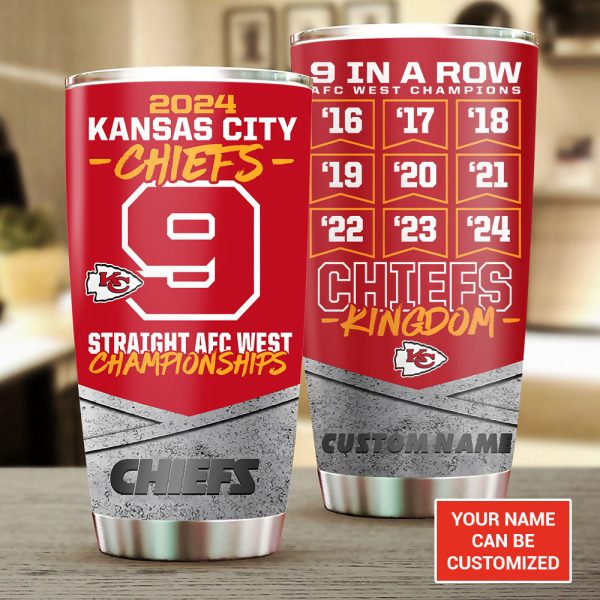 Personalized Kansas City Chiefs Tumbler Cup - TANTN 9882