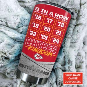 Personalized Kansas City Chiefs Tumbler Cup - TANTN 9882