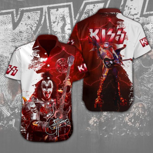 Kiss Band Short Sleeve Dress Shirt - MAITM 9096