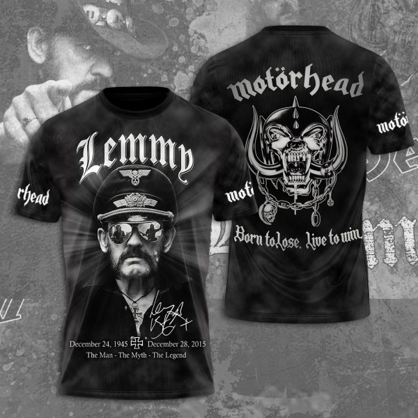 Motörhead Band x Lemmy Kilmister 3D Apparel – MAITM 9288