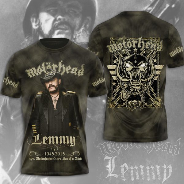 Motörhead Band x Lemmy Kilmister 3D Apparel – MAITM 9289