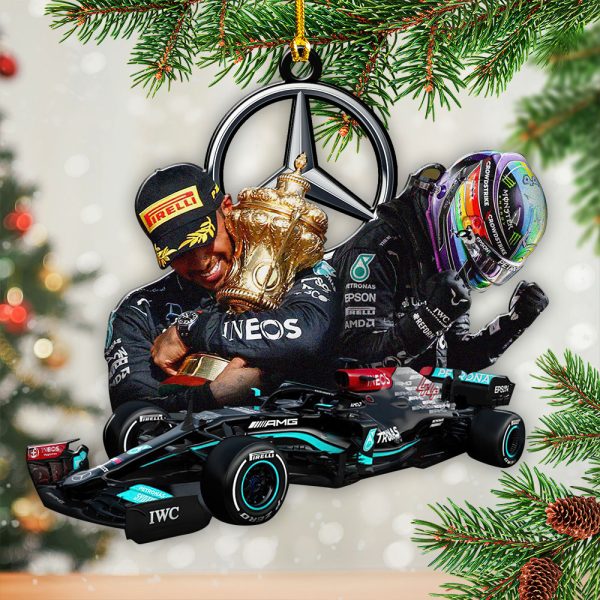 Lewis Hamilton x Mercedes-AMG Petronas F1 Custom Shape 1-sided Acrylic Ornament - HOATT 7399