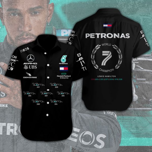 Lewis Hamilton x Mercedes-AMG Petronas F1 Short Sleeve Dress Shirt – MAITM 9180