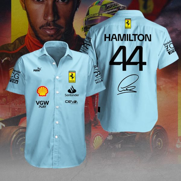 Lewis Hamilton x Scuderia Ferrari Short Sleeve Dress Shirt – MAITM 9242