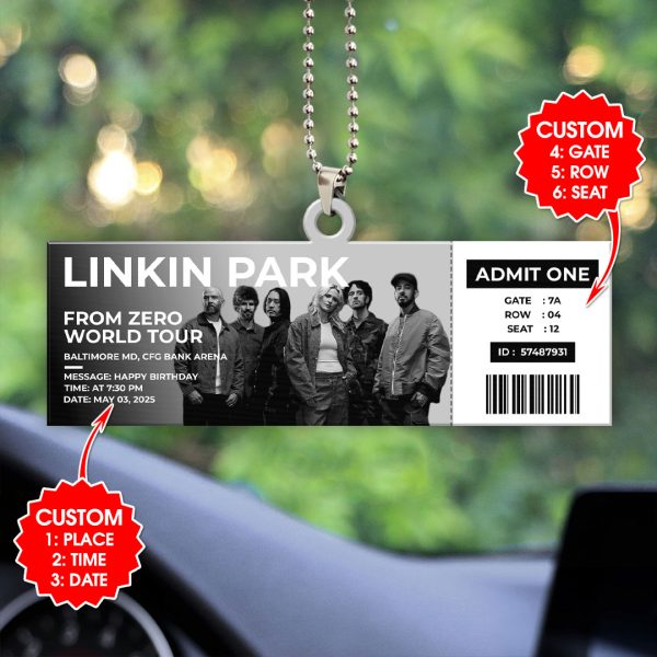 Personalized Linkin Park Custom Shape 2-sided Acrylic Car Ornament - HOATT 7586