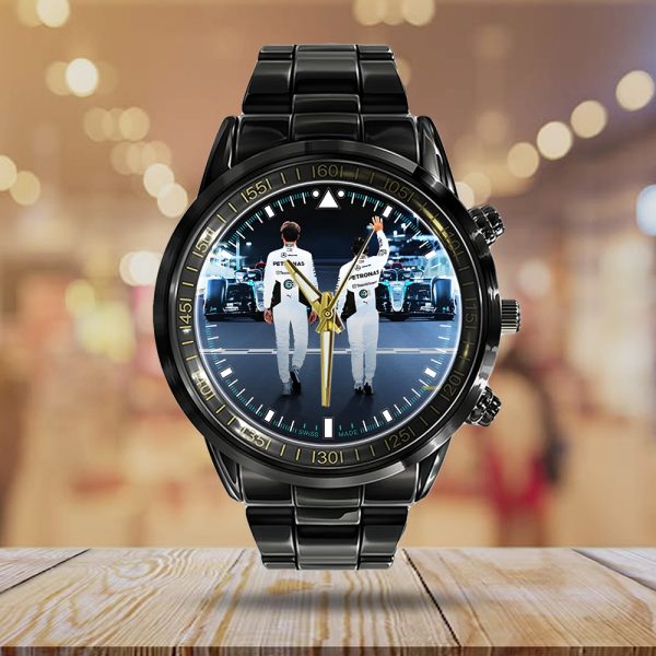 Mercedes-AMG Petronas F1 Black Stainless Steel Watch - TANTN 9739