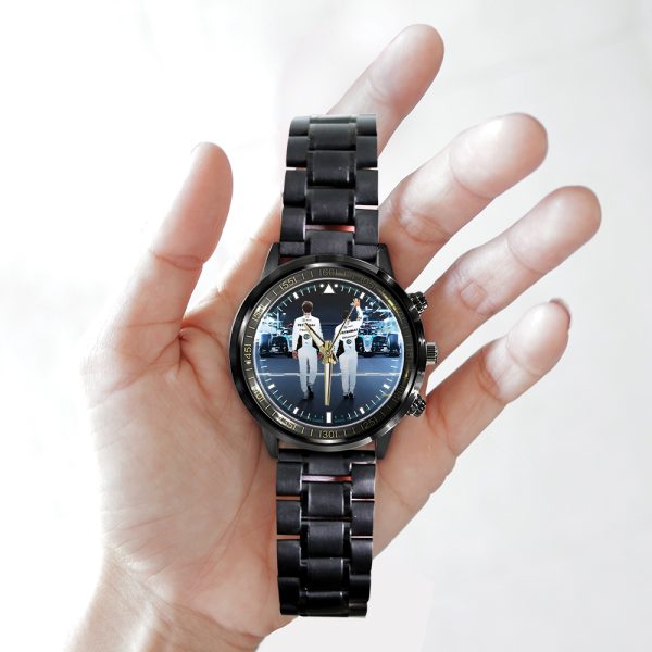 Mercedes-AMG Petronas F1 Black Stainless Steel Watch - TANTN 9739