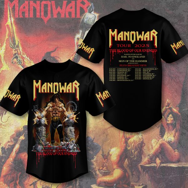 Manowar Band Baseball Jersey - MAITM 9278