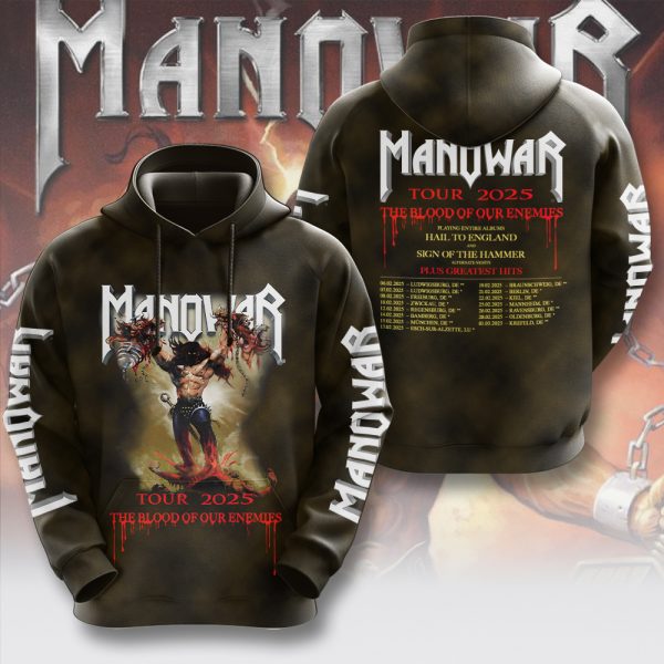 Manowar Band 3D Apparel - MAITM 9277