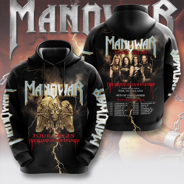 Manowar Band 3D Apparel - MAITM 9369