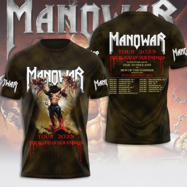 Manowar Band 3D Apparel - MAITM 9277