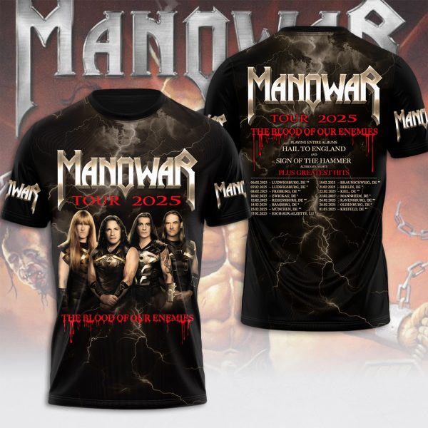 Manowar Band 3D Apparel - MAITM 9367