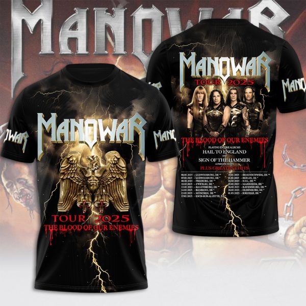 Manowar Band 3D Apparel - MAITM 9369