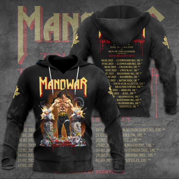 Manowar Band 3D Apparel - TANTN 10013