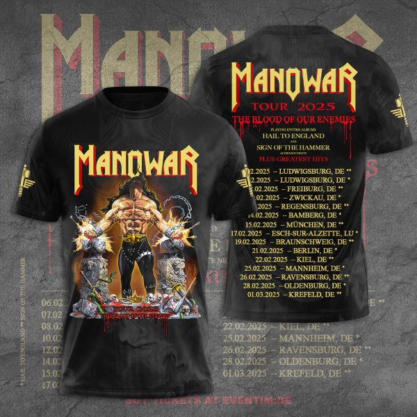 Manowar Band 3D Apparel - TANTN 10013