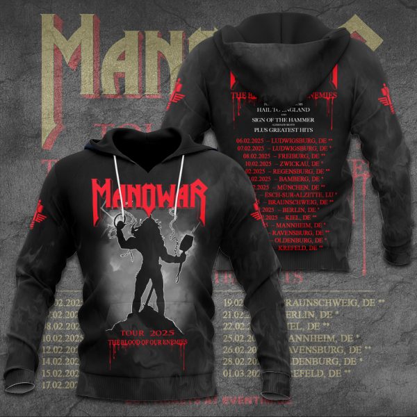 Manowar Band 3D Apparel - TANTN 10014