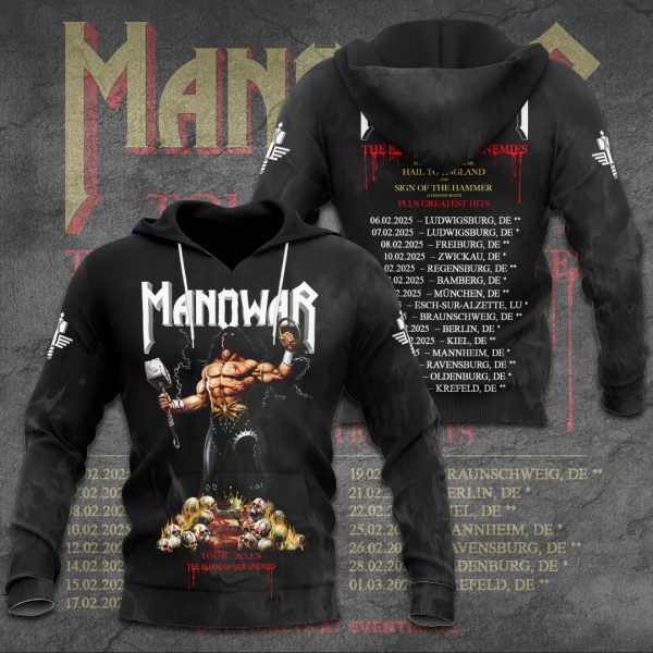 Manowar Band 3D Apparel - TANTN 10087