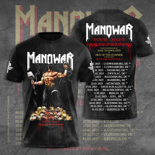 Manowar Band 3D Apparel - TANTN 10087