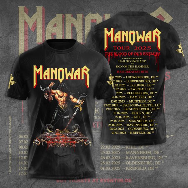 Manowar Band 3D Apparel - TANTN 10088