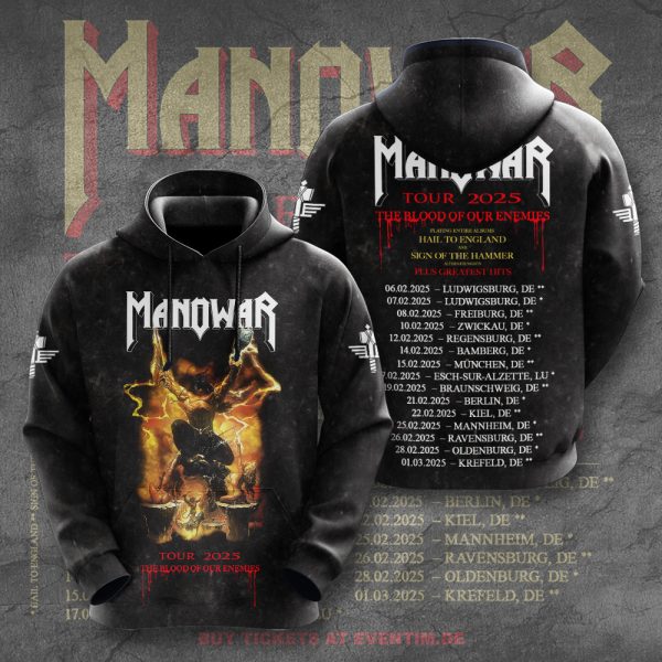 Manowar Band 3D Apparel - TANTN 10090