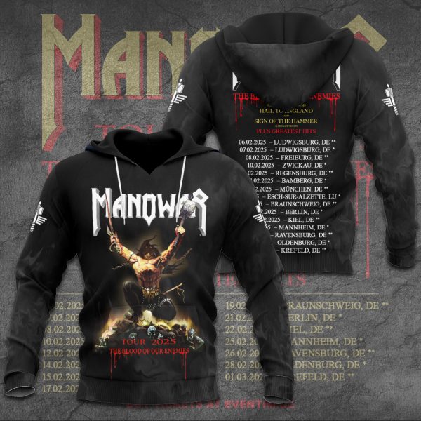 Manowar Band 3D Apparel - TANTN 10091