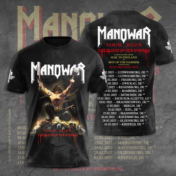 Manowar Band 3D Apparel - TANTN 10091