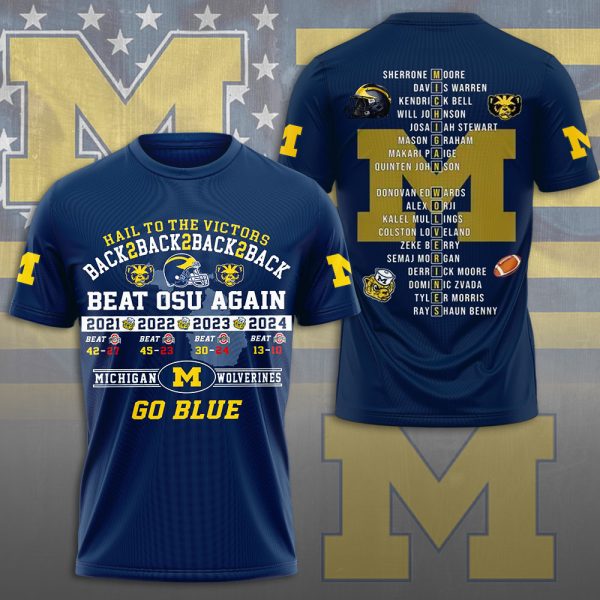 Michigan Wolverines Football 3D Apparel - MAITM 9043