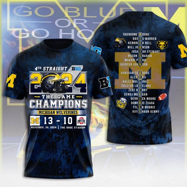 Michigan Wolverines Football 3D Apparel - MAITM 9044