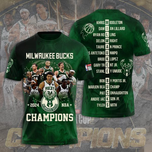 Milwaukee Bucks 3D Apparel - TANTN 10051