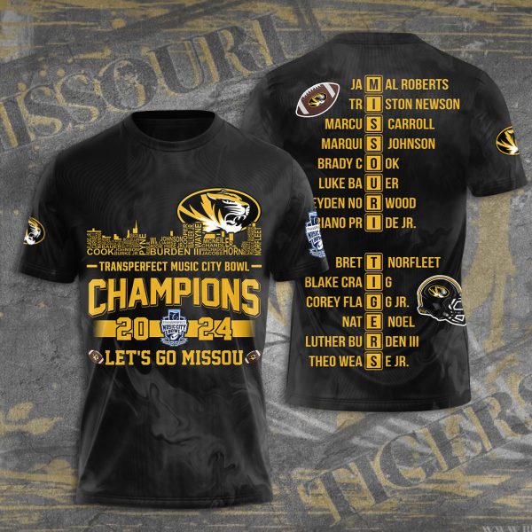 Missouri Tigers Football 3D Apparel - TANTN 10220