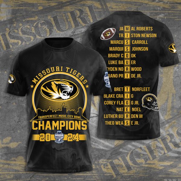 Missouri Tigers Football 3D Apparel - TANTN 10222