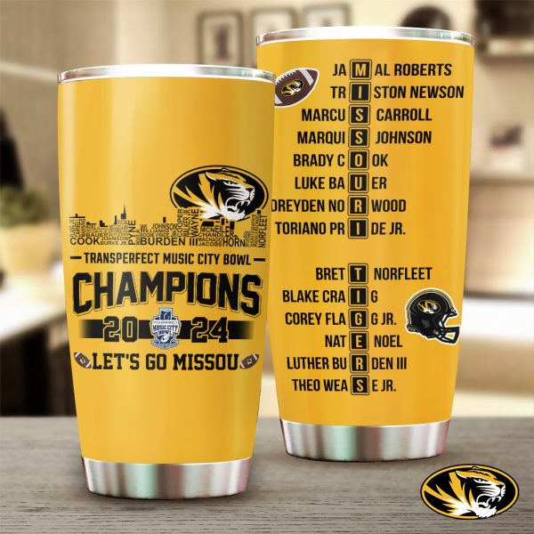 Missouri Tigers Football Tumbler Cup - TANTN 10221