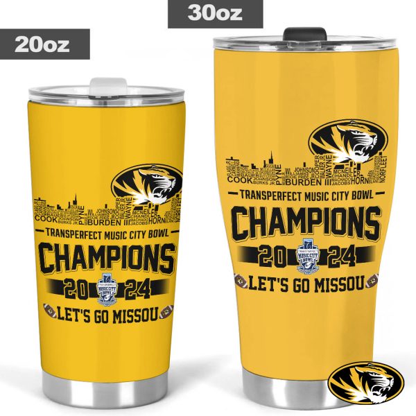 Missouri Tigers Football Tumbler Cup - TANTN 10221