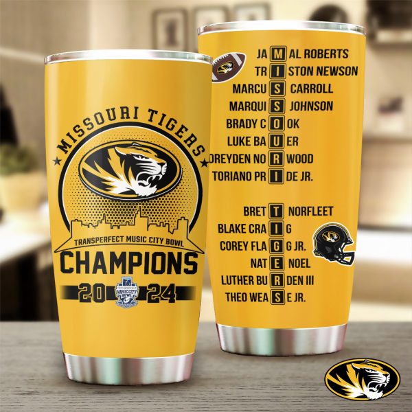 Missouri Tigers Football Tumbler Cup - TANTN 10223