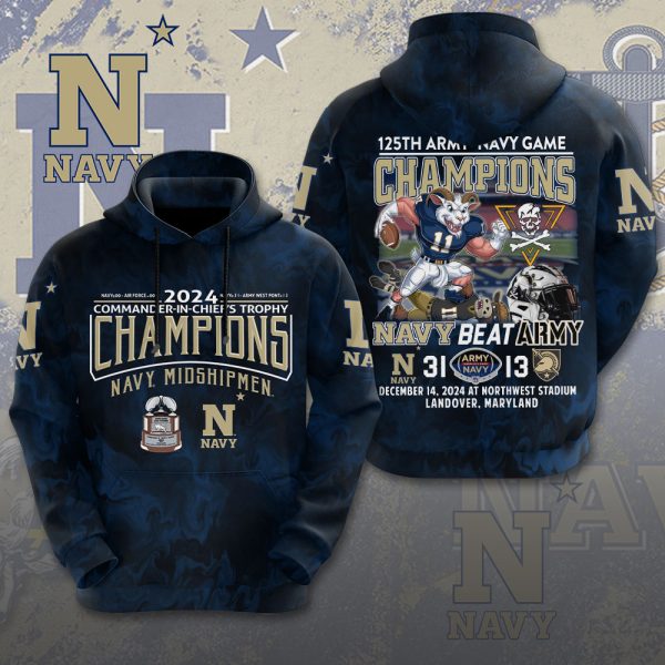 Navy Midshipmen Football 3D Apparel - MAITM 9293