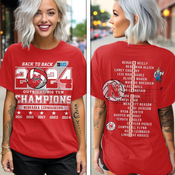 Nebraska Cornhuskers Women's Volleyball 3D Apparel - TANTN 9768