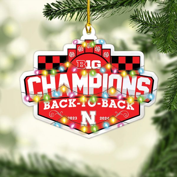 Nebraska Cornhuskers Women's Volleyball Custom Shape 2-sided Acrylic Ornament – MAITM 9049