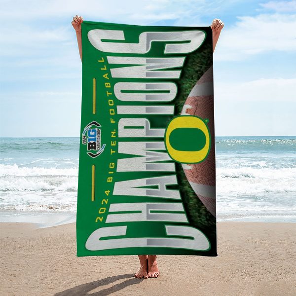 Oregon Ducks Football Rectangle Beach Towel - MAITM 9126