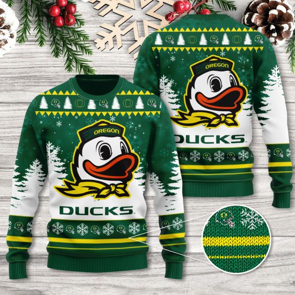 Oregon Ducks Football 3D Ugly Sweater - TANTN 9818